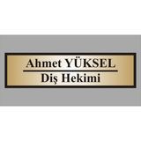 Yüksel 34 Diş Hekimi İsim Tabelası , Kişiye Özel İsim Baskısı Yapılabilir, Aliminyum Parlak Levha 7X26CM - aynalı gold - 7 x 26 cm
