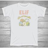 Yüksel 34 Penguen Karakterli Çocuklara Özel Isim Baskılı Tshirt , Micro Polyester Terletmez Kumaş - 001-Beyaz - 12 Yaş