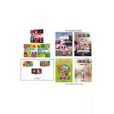 yükselen zeka 0-6 Ay Görsel Uyarım Yırtılmayan Kitap Seti - İlk Kelimelerim ve 16 Sayfalık 4 Adet Boyama Kitabı