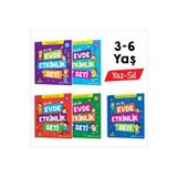 Yükselen Zeka 3-6 Yaş Evde Etkinlik Seti Çizgi Çalışmaları, Sayılar, Geometrik Şekiller, Mantık Soruları