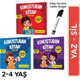 Yükselen Zeka Konuşturan Kitap(Türkçe'de En Çok Kullanılan 1000 Kelime) Yaz-Sil
