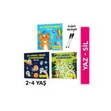 yükselen zeka Mucit Karınca 2. Seri (2-4 Yaş) Yaz-Sil Kitaplar - Evde Etkinlik Seti