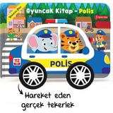 Yükselen Zeka Oyuncak Kitap - Polis (Gerçek Tekerlekli) - Renkli
