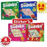 Yükselen Zeka Yayınevi 5-8 Yaş Stickerli Sudoku Seti Dikkat & Zeka Geliştirme Kitapları