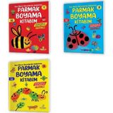 Yükselen Zeka Yayınları 3-6 Yaş Parmak Boyama Kitabım (Parmak Boya Ve Keçeli Kalem Seti Hediyeli) - Yükselen Zeka