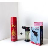 Yükseloğlu Store 1975 Torch Turbo Çakmak ve Pargas Ekstra Saflaştırılmış Bütan Çakmak Gazı Çoklu Nozullu 270ML