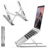 Yükseloğlu Store OBEV Taşınabilir Laptop Standı Katlanabilir Metal Notebook Standı Ayarlanabilir Bilgisayar Standı 10-16 inç Uyumlu Kaymaz Laptop Yükseltici
