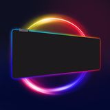 Yükseltme Rgb Oyun Fare Altlığı, 13 Işık Modu Genişletilmiş Yumuşak Bilgisayar Klavye Matı Oyuncu, Masalar, Pc, Ofis Için Kaymaz Kauçuk Taban 35,4 x 1 - Standart - Çok Renkli