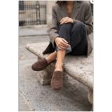 Yula Fashion Shoes Alina Kadın Süet Loafer Günlük Rahat Tabanlı Klasik Günlük Ayakkabı