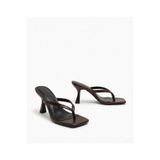 Yula Fashion Shoes Vera Kadın İnce Bantlı Parmak Arası Topuklu Terlik
