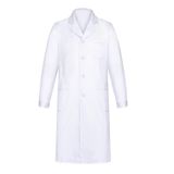Yulang Lab Coat Chemistry Lab Palto Doktor Mont Beyaz Erkek Kadın İş Ceketi Uzun Kollu Pamuk İş Kıyafeti Önlük Beyaz