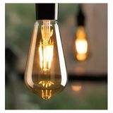 Yuled Rustik Ampul Amber 4W E27 Duy St64 Edıson Bulb