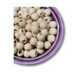 YuliCraft 10mm Krem Plastik Boncuk 100 Adet