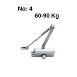 Yuma Kapı Hidroliği No 4 (60-90Kg) Kapı Hırdavatı Hidrolik Kapı Kapatıcı Aksesuarı Kapatma Yayı Itme Yayı