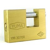 Yuma Kayar Milli Pirinç Asma Kilit 68 mm - Yeni Tip