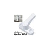 yuma kilit 2 Adet - Yuma Beyaz Pvc Pimapen Pencere Cam Balkon Kapısı Güvenli Emniyet Kilidi - Çocuk Kilidi -