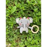 Yumak Yün & Tuhafiye Sevimli Fil Amigurumi Çıngırak