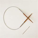 Yumakça Çelik Misinalı Bambu Şiş 40 cm 5 mm - Renkli