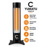 Yumatu Kule Tipi Micatronic Dik Isıtıcı 2000w Termostatlı Devrilme Emniyetli Elektrikli Soba Isıtıcı