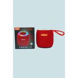 Yumax Taşınabilir Bluetooth Hoparlör – Renkli LED Işıklı, 5W Güç, Sd & USB Destekli, 5 Renk Seçeneği - Kırmızı