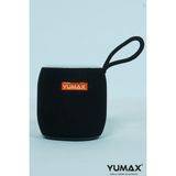 Yumax Taşınabilir Bluetooth Hoparlör Renkli LED Işıklı 5W Güç Siyah Kumaş Kaplama Modern Tasarım