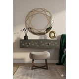 Yumedi Design DA1207AG - Rabbit Dresuar , Antre Hol Rafı, Duvara Montaj Tv Sehpası 120CM Antrasit- Gold - Antrasit - Altın