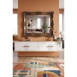 Yumedi Design DA1215DB - Shumen Dresuar , Antre Hol Rafı, Duvara Montaj Tv Sehpası 120CM Safirmeşe-Beyaz - Safir Meşe - Beyaz