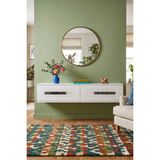 Yumedi Design DA1220BS - Ethema Dresuar , Antre Hol Rafı, Duvara Montaj Tv Sehpası 120CM Beyaz-Silver - Beyaz - Gümüş