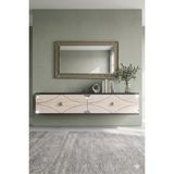 Yumedi Design DA1297ATS - Elifa Dresuar , Antre Hol Rafı, Duvara Montaj Tv Sehpası 120CM Antrasit-Traverten-Silver - Antrasit - Naturel
