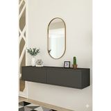 Yumedi Design DA1299A - Didema Dresuar , Antre Hol Rafı, Duvara Montaj Tv Sehpası 120CM Antrasit