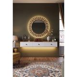 Yumedi Design DAL1801DB - Ledli Miko Dresuar , Antre Hol Rafı, Duvara Montaj Tv Sehpası 180CM Safirmeşe-Beyaz - Safir Meşe - Beyaz