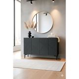 Yumedi Design KA1210A - Stoyan Konsol, Tv Sehpası, Çok Amaçlı Dolap ve Kahve Köşesi 120CM Antrasit
