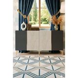 Yumedi Design KA1524ATG - Yiğit Konsol, Tv Sehpası, Çok Amaçlı Dolap ve Kahve Köşesi 150CM Antrasit-Traverten-Gold - Beyaz Mermer