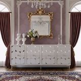 Yumedi Design KA1803BS - Rabbit Konsol ,tv Sehpası , Çok Amaçlı Dolap, Kahve Köşesi 180 cm Beyaz-Silver - Beyaz - Gümüş