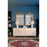 Yumedi Design KA1803BTG - Rabbit Konsol ,tv Sehpası , Çok Amaçlı Dolap, Kahve Köşesi 180 cm Beyaz-Traverten-Gold - Beyaz Mermer