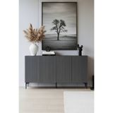 YUMEDİ DESİGN KA1807A - GRADİSHTE KONSOL ,TV SEHPASI , ÇOK AMAÇLI DOLAP, KAHVE KÖŞESİ 180 CM ANTRASİT