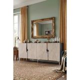 Yumedi Design KA1828ATS - Meba Konsol, Tv Sehpası, Çok Amaçlı Dolap ve Kahve Köşesi 180CM Antrasit-Traverten-Silver