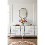 Yumedi Design KA1842BS - Ilay Konsol, Tv Sehpası, Çok Amaçlı Dolap ve Kahve Köşesi 180CM BEYAZ-SİLVER - Beyaz - Gümüş