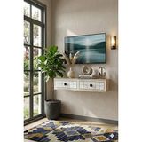 Yumedi Design TDA1205DB -Leyla Duvara Montaj Tv Stand , Tv Sehpası 120CM Safirmeşe- Beyaz - Safirmeşe - Beyaz