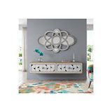 Yumedi Design Tda1207dbs -rabbit Duvara Montaj Tv Stand , Tv Sehpasi 120cm Safirmeşe-beyaz-silver Çok Renkli