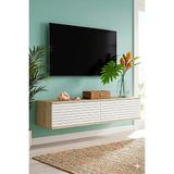 Yumedi Design TDA1214DB -Gradishte Duvara Montaj Tv Stand , Tv Sehpası 120CM Safirmeşe-Beyaz - Safirmeşe - Beyaz