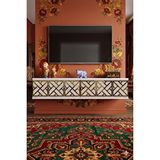 Yumedi Design Tda1238btg -biga Duvara Montaj Tv Stand , Tv Sehpasi 120cm Beyaz-traverten-gold Çok Renkli