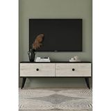Yumedi Design Tsa1202at - Dündar Tv Stand , Tv Sehpasi 120cm Antrasit-traverten Çok Renkli