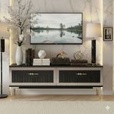 Yumedi Design TSA1204AS - Kerem Tv Stand , Tv Sehpası 120CM Antrasit-Silver - Antrasit - Gümüş
