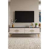 Yumedi Design Tsa1215at - Shumen Tv Stand , Tv Sehpasi 120cm Antrasit-traverten Çok Renkli