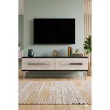 Yumedi Design Tsa1220ats - Ethema Tv Stand , Tv Sehpasi 120cm Antrasit-traverten-silver Çok Renkli