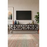 Yumedi Design TSA1237AS - Plovdiv Tv Stand , Tv Sehpası 120CM Antrasit-Silver - Antrasit - Gümüş