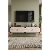 Yumedi Design TSA1297ATS - Elifa Tv Stand , Tv Sehpası 120CM Antrasit-Traverten-Silver - Antrasit - Traverten
