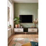 Yumedi Design TSA1515AT - Shumen Tv Stand , Tv Sehpası 150CM Antrasit-Traverten - Antrasit - Traverten