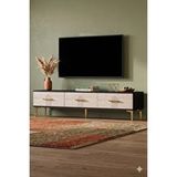 Yumedi Design Tsa1815at - Shumen Tv Stand , Tv Sehpasi 180cm Antrasit-traverten Çok Renkli